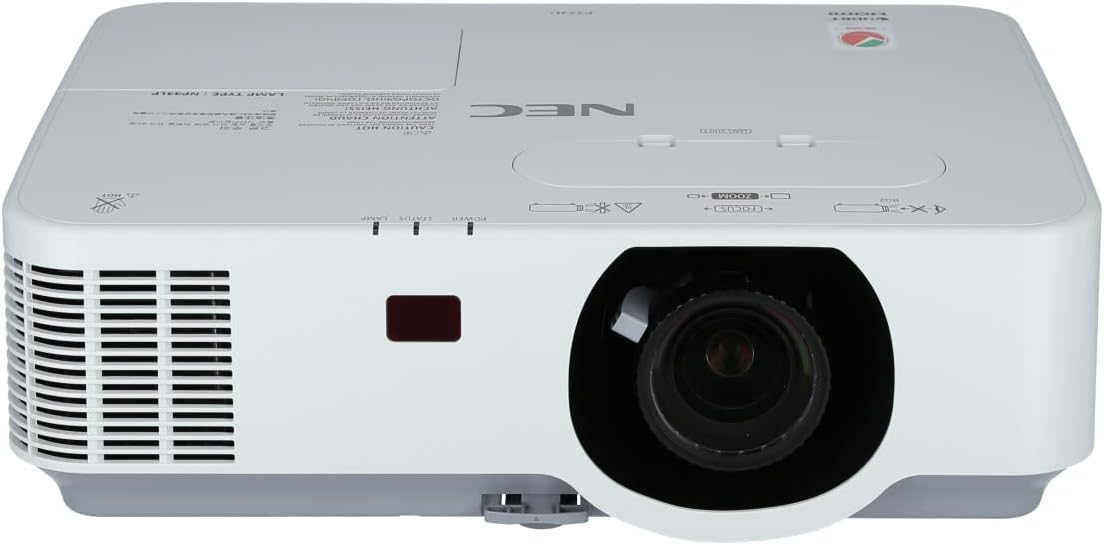 Videoproiettore NEC P554U con risoluzione WUXGA e alta luminosità, perfetto per proiezioni nitide in ambienti luminosi e professionali. Videoproiettore NEC P554U con risoluzione WUXGA e alta luminosità, perfetto per proiezioni nitide in ambienti luminosi e professionali.
